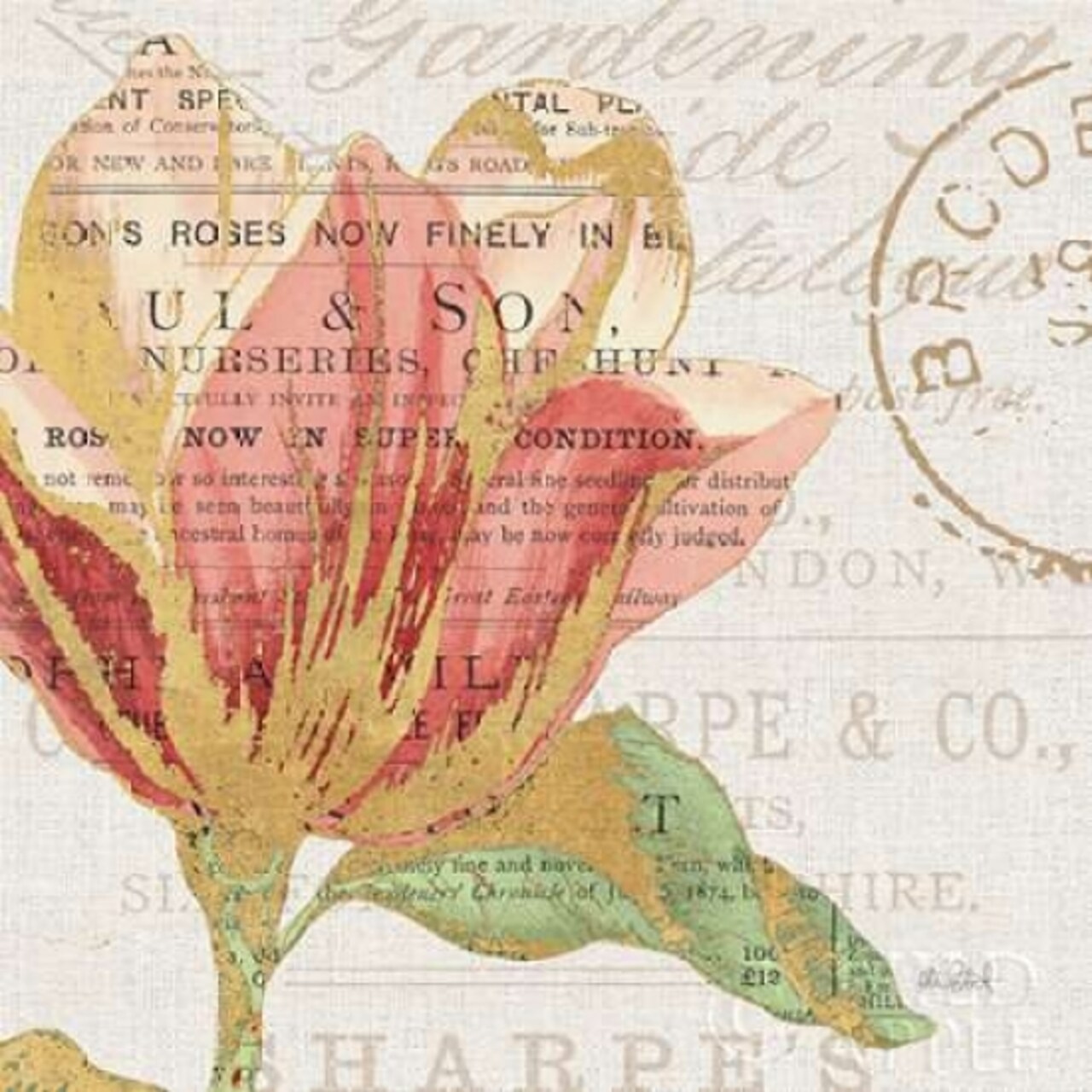 Bookshelf Botanical III Poster Print by Katie Pertiet - Item # VARPDX29054